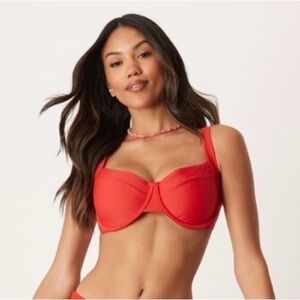 Abercrombie & Fitch Vibrant Red Bra
